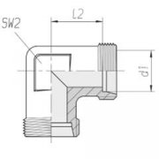 Уголок  TN99-15L DKOL 90 DL15