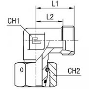 Уголок 420-М22х1,5 DKOL Ш-Г PN90 DL15