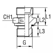 Переходник 04000-12-М24х1,5 DKOS DS16 TN92GG-16SR3/4